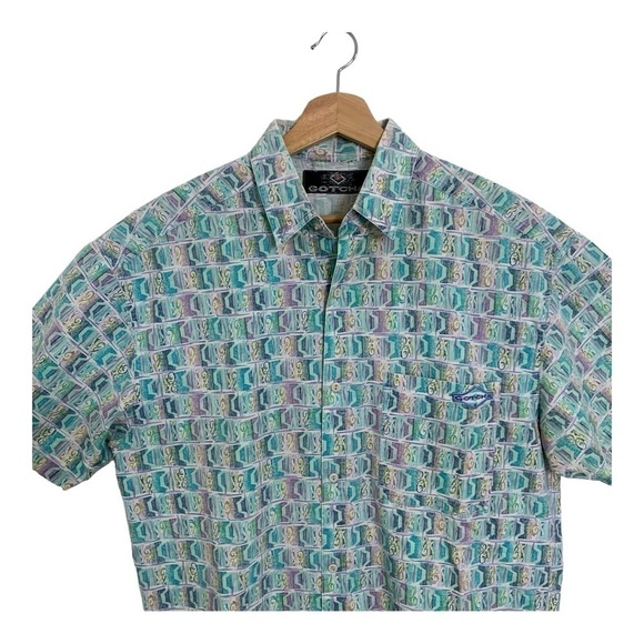 Vintage Gotcha Wild Hawaiian Print Collared Shirt No Tag Fits Mens M Surf Rad - Picture 3 of 17